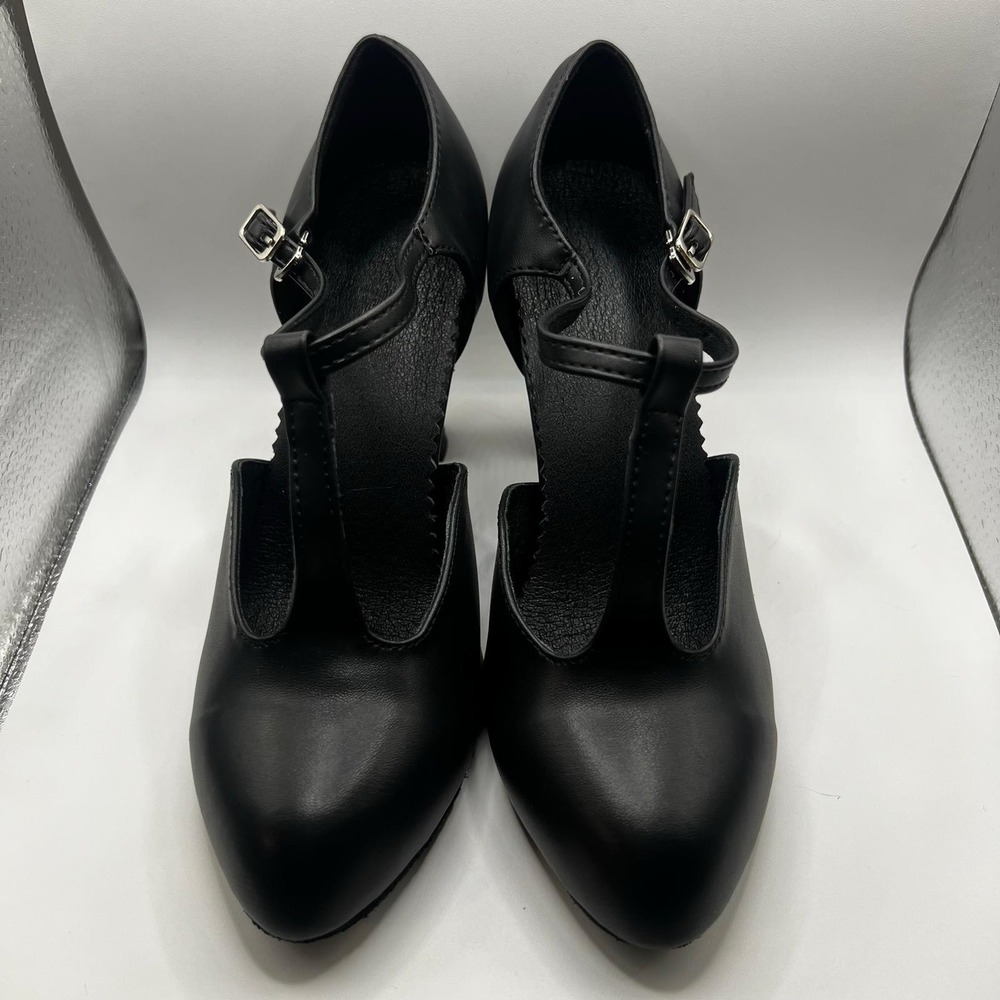 NEW Dance And Sway Women's Size 6.5 Black Shoes Heel 3.2"